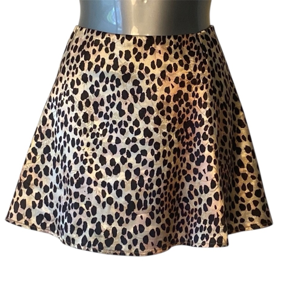 Princess Polly Jemima Grace Leopard Print Mini Skirt Size 0